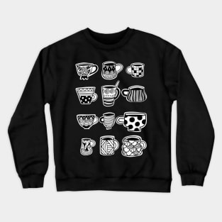 Doodle tea cups Crewneck Sweatshirt